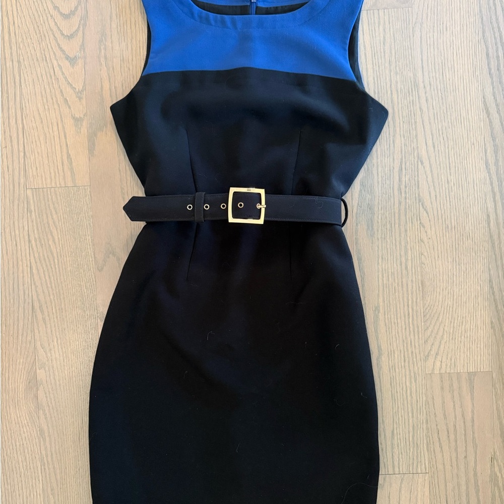 Banana Republic Blue and Black Mini Dress